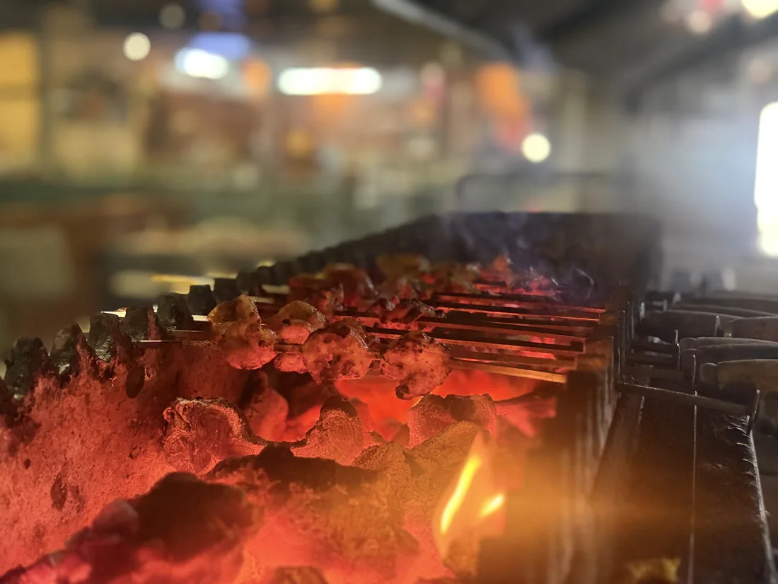 Live-grill specialty at Food on Fire BBQ, Hanamkonda, Warangal