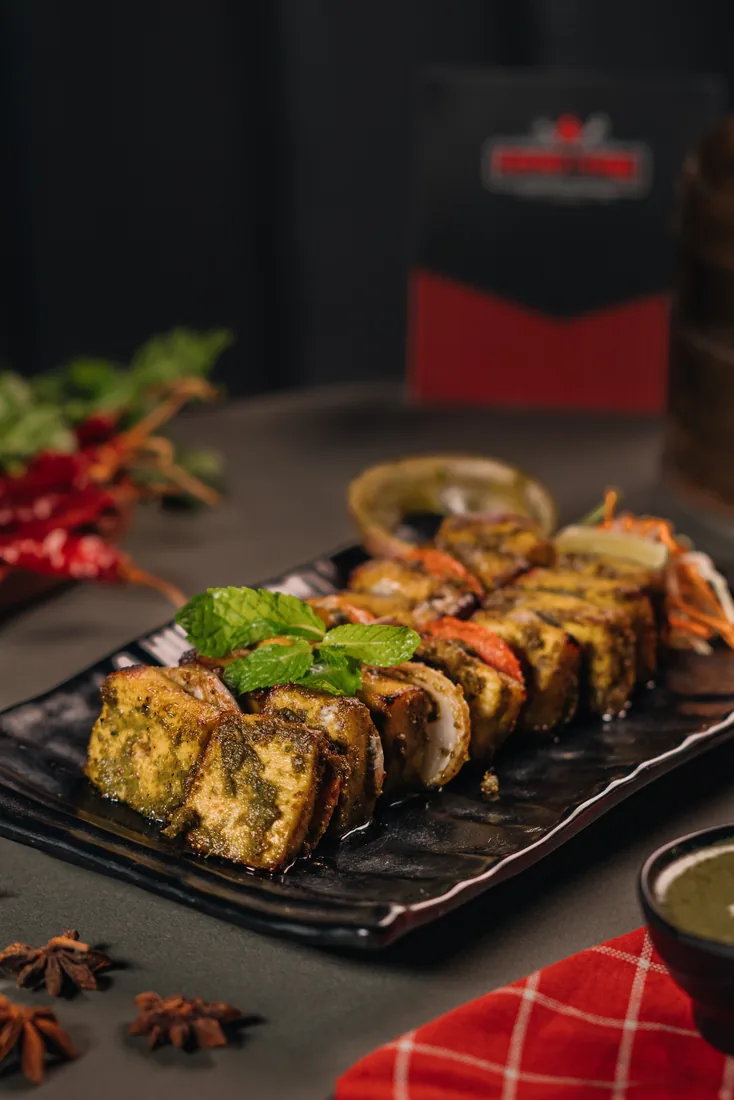 Herb-grilled kebab starter at Food on Fire BBQ, Hanamkonda, Warangal
